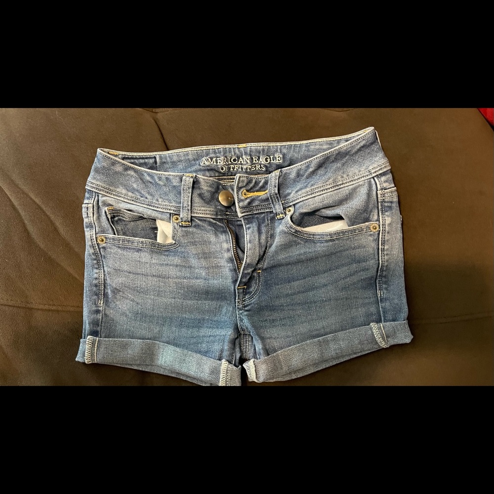 American Eagle Jean Shorts Super Stretch Size 2